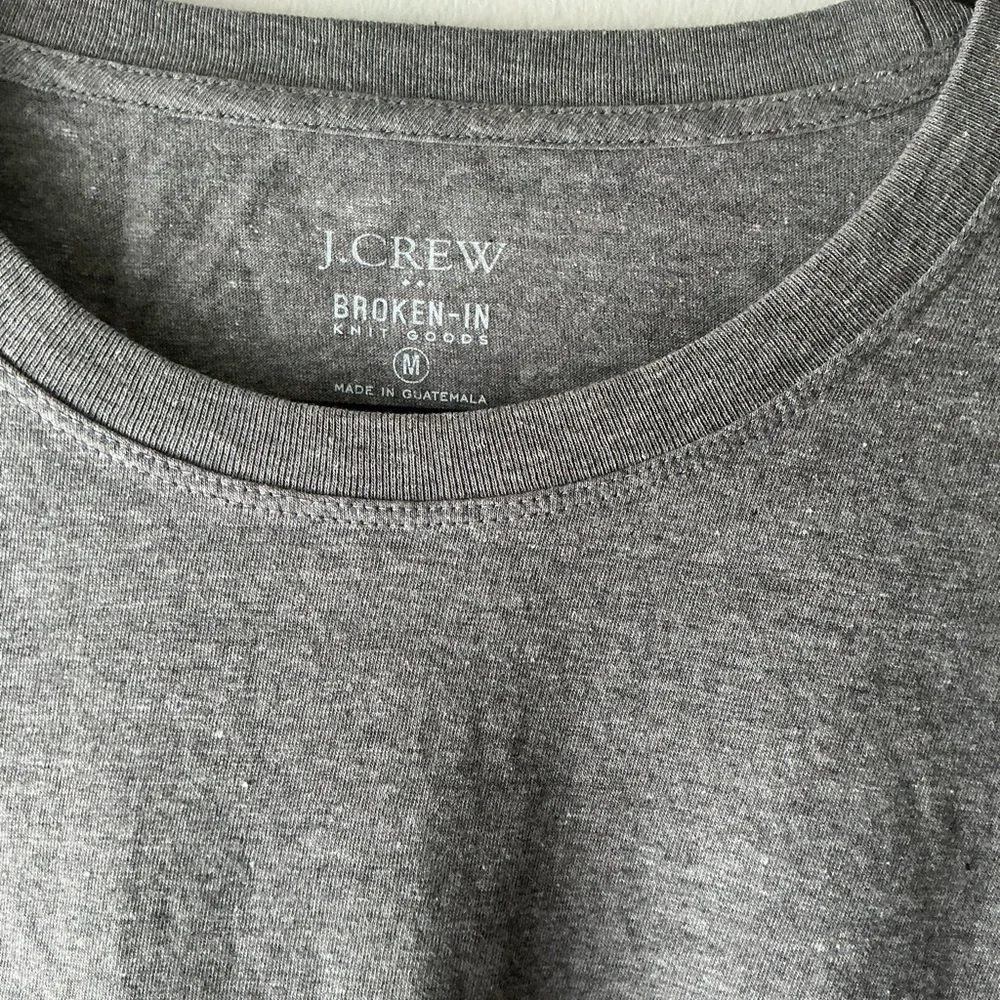 J. Crew Heather Gray Short-Sleeve Crewneck Tee - Picture 3 of 10